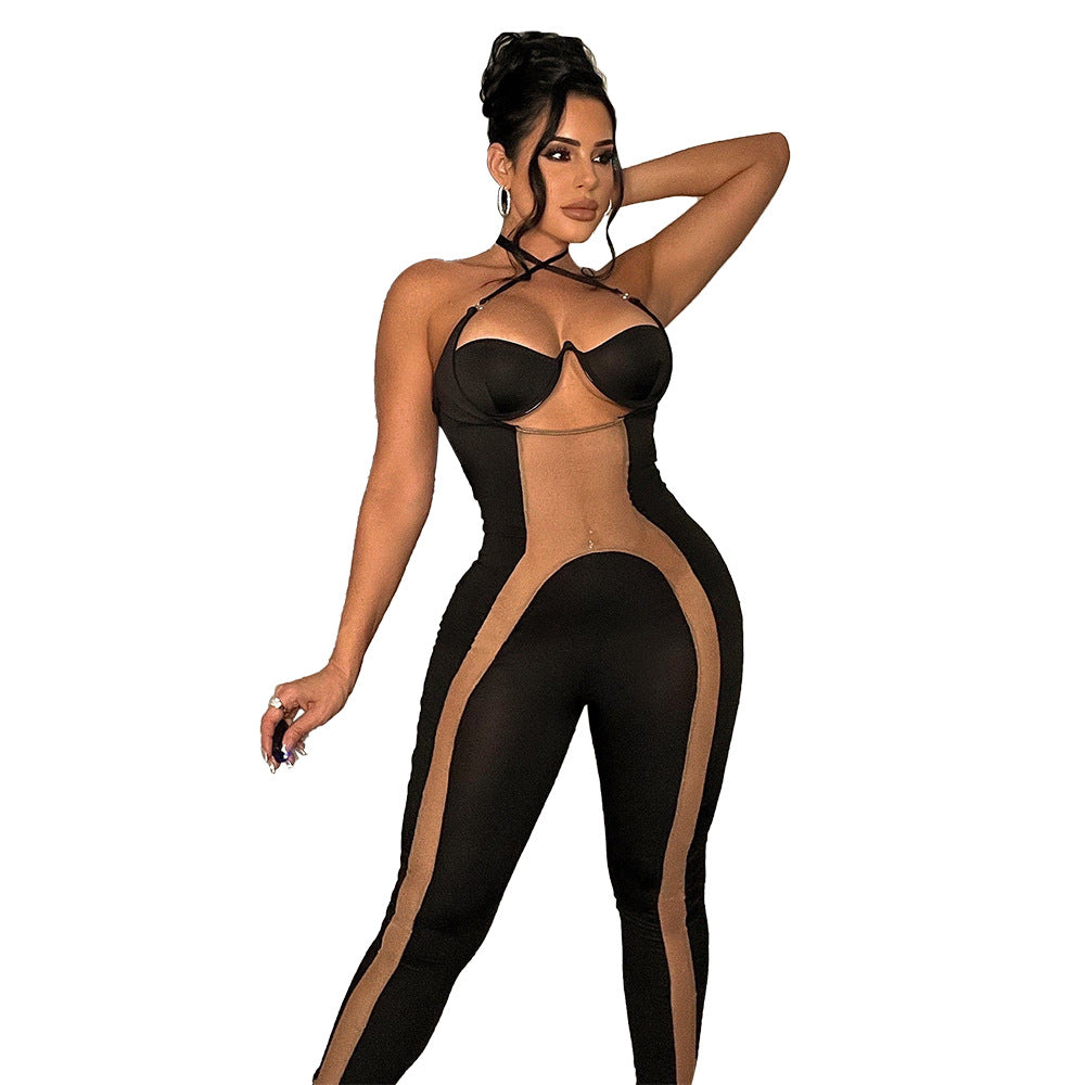 Dame Elegant Bodysuit med Cut-Out-detaljer og højhalset design Stilla