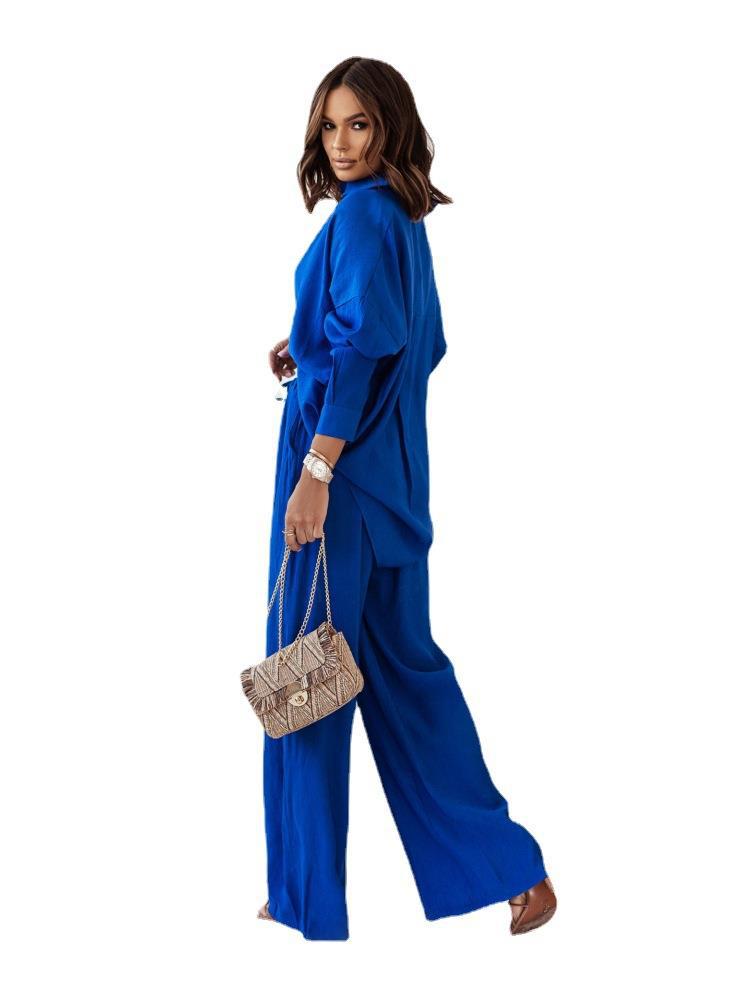 Dame Løs Jumpsuit med bred skæring og bindebælte Stilla
