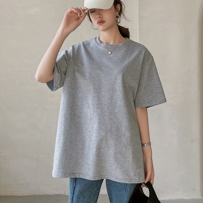 Dame afslappet basis T-shirt med praktisk brystlomme og moderne snit Stilla