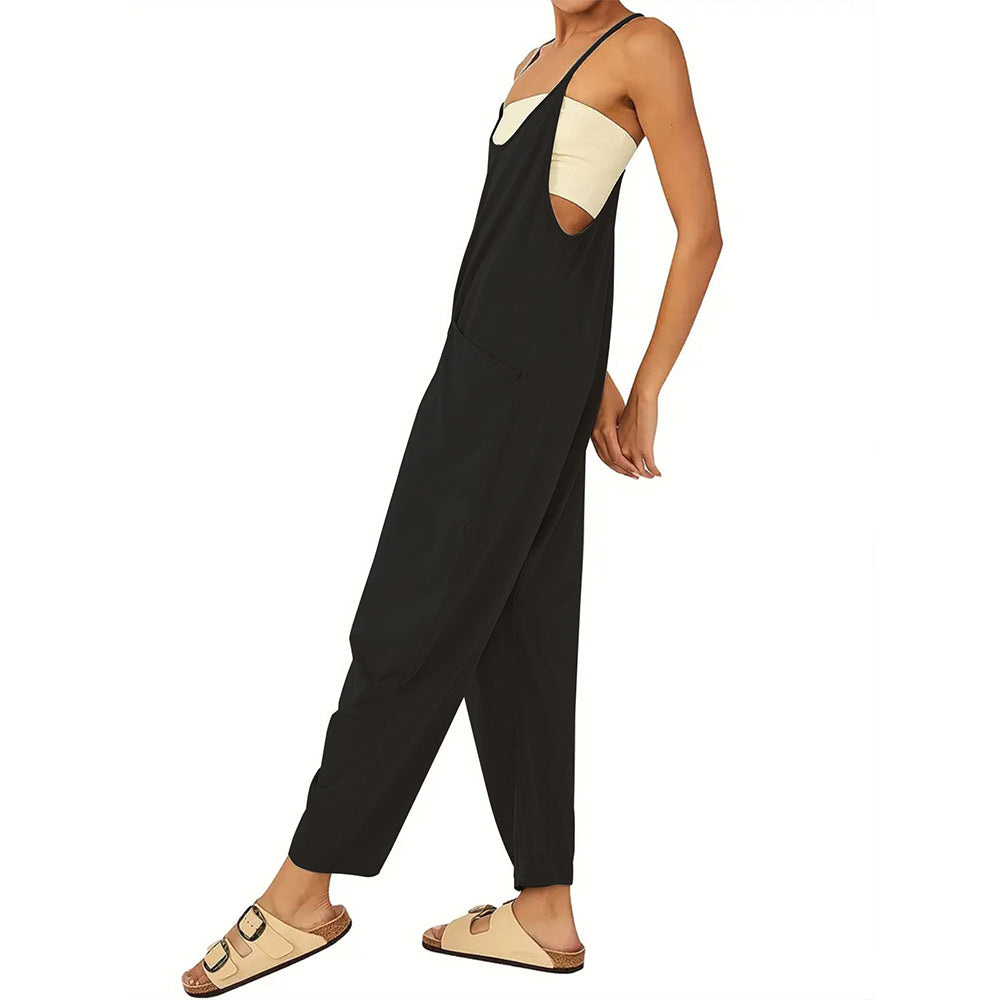 Dame luftig jumpsuit med praktiske lommer Stilla