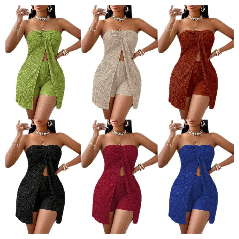 Dame Stropeløs Cut-Out Jumpsuit-Sæt Stilla