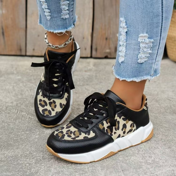 Dame Sporty Sneakers med Dyremønster Stilla