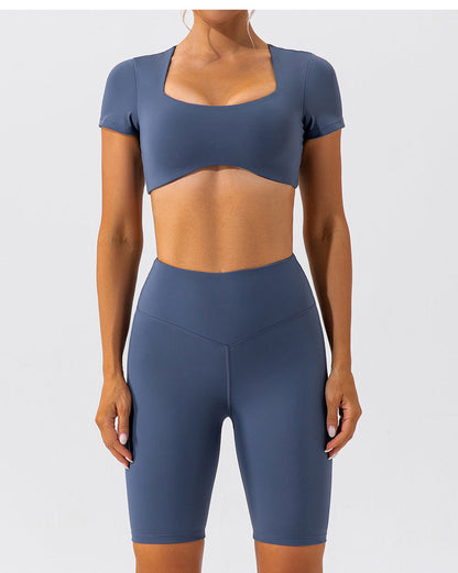 Stilla | High Waist Nude Feel Yoga Shorts Hip Lift, Hurtørrende Sports Cykelbukser