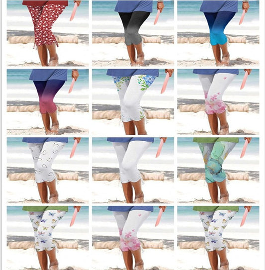 Dame Lettere Sport Capri Leggings Stilla