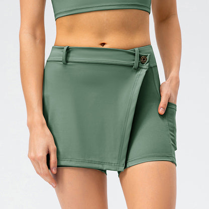 Stilla | Brocade Culotter Nude Feel Yoga Dance Løbeskørt Fitness Shorts