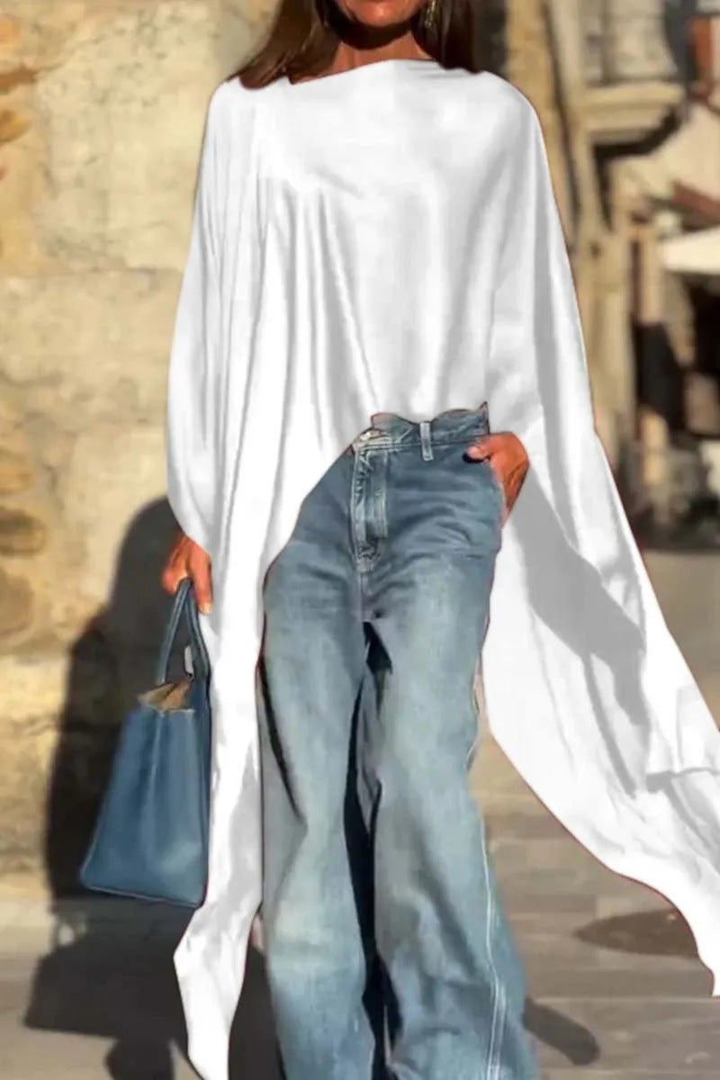 Dame Elegant kaftan-top med flydende ærmer Stilla