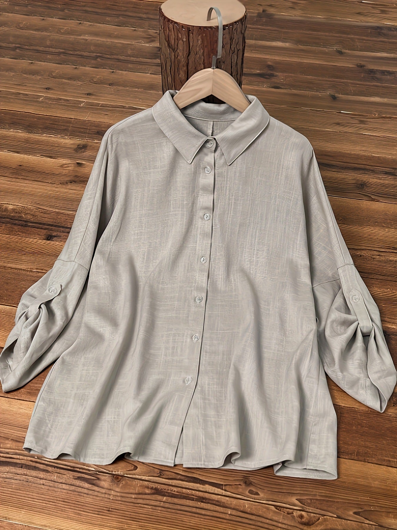 Dame afslappet og elegant bluse med puffærmer Stilla