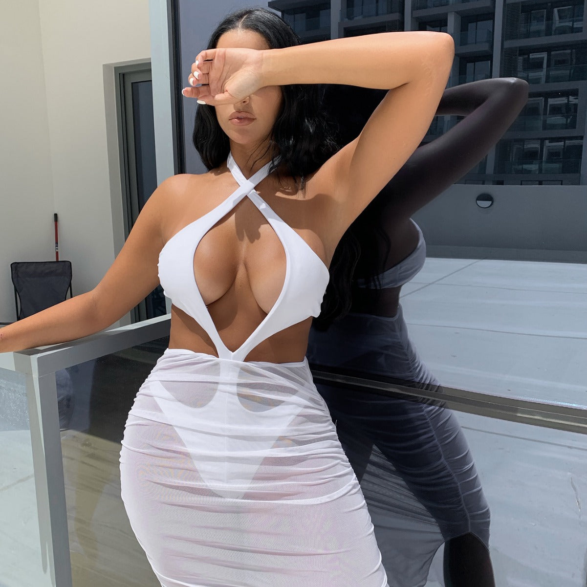 Dame Cut-Out Strandkjole Stilla