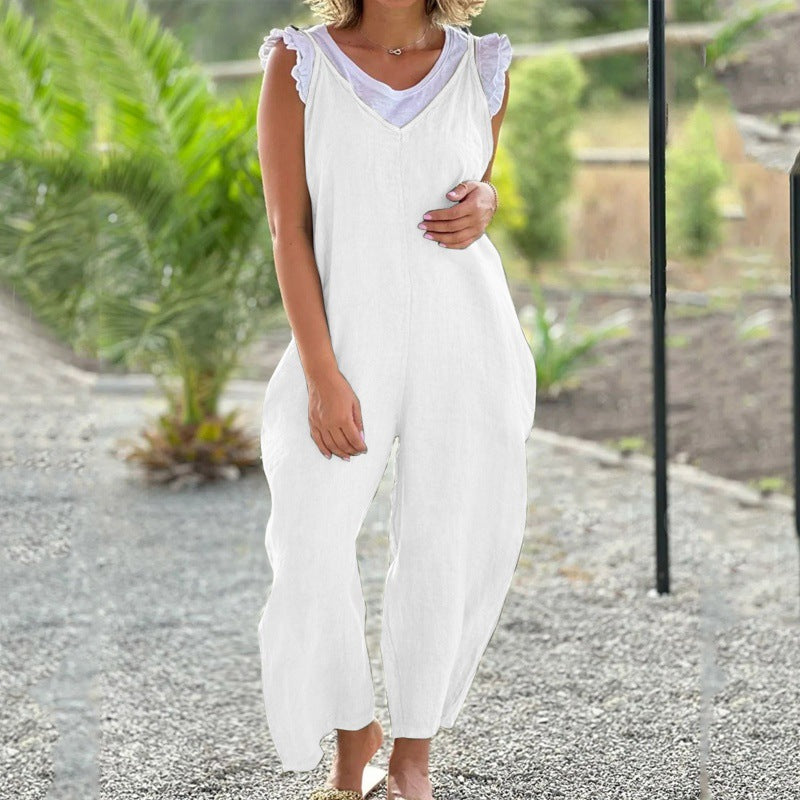 Dame Letvægts Uden Ærmer Jumpsuit Stilla