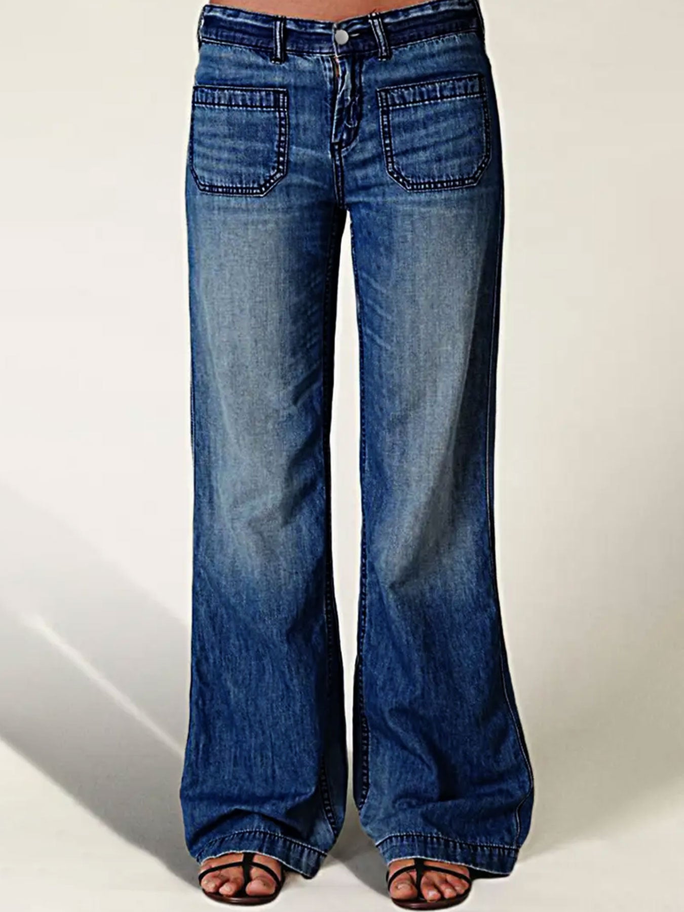 Dame Wide Leg Jeans Stilla