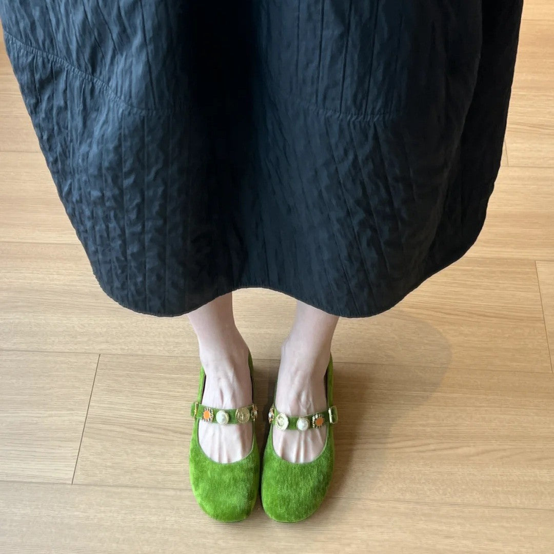 Dame Dekorativ Spænde Mary Jane Flad Stilla