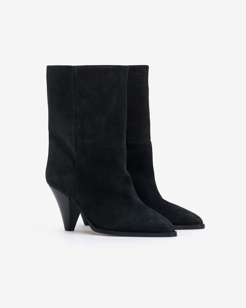 Femme High-Stiletto Denim Ankestävler med Sculpted Heel Stilla