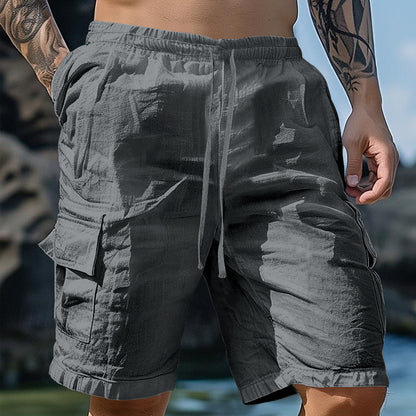 Herrer Cargo-Shorts med elastisk talje og alsidige lommer Stilla