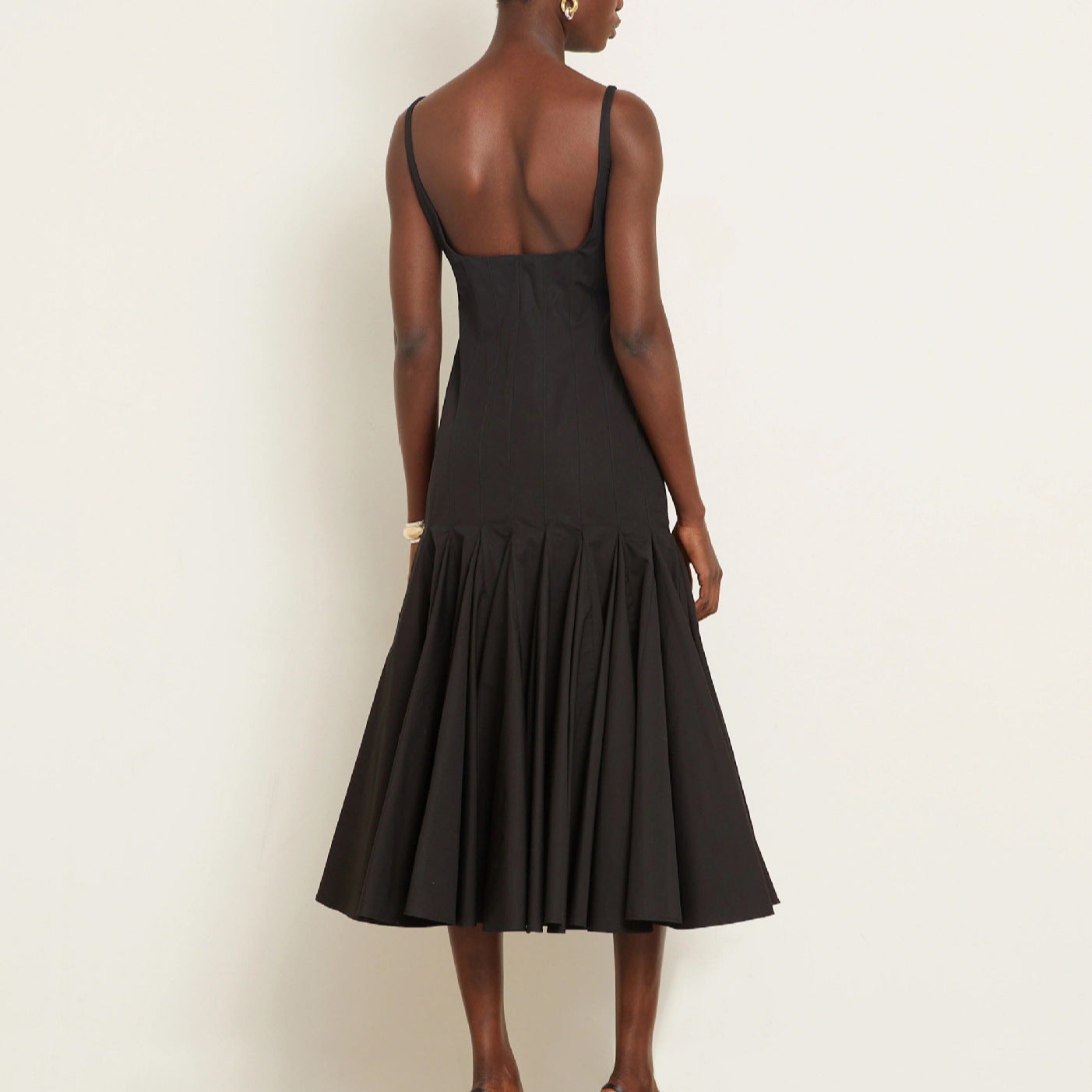 Dame A-linje midi-kjole med udvidet nederdel Stilla