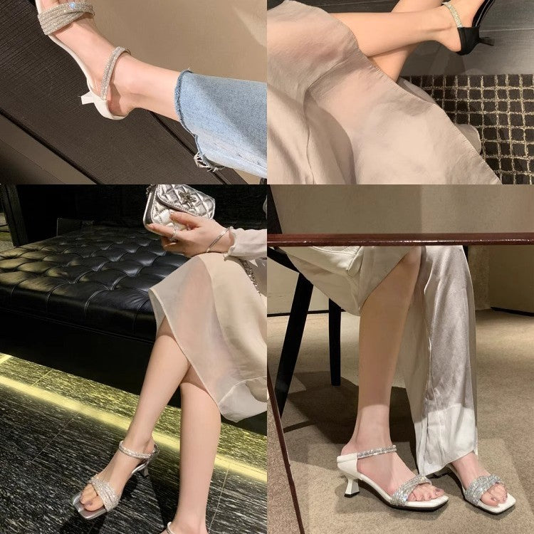 Dame Elegant Hæl Rutsje Sandaler Stilla