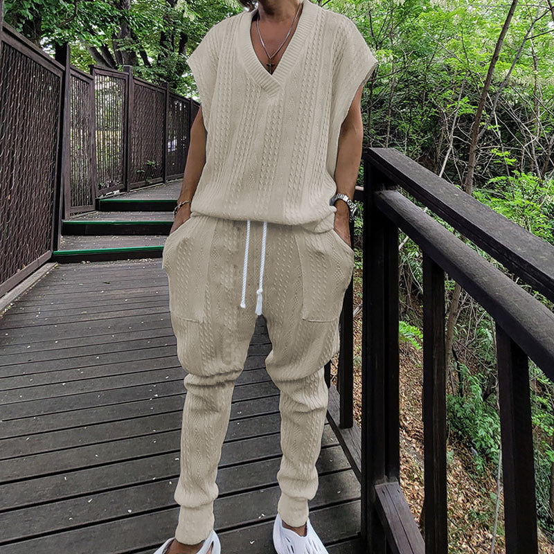 Dame afslappet fritids-sæt med høj krave og stilmønster Stilla