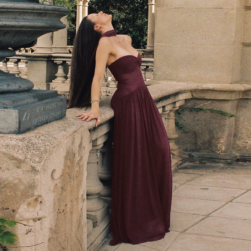 Dame Elegant Chiffon Maxikjole Stilla