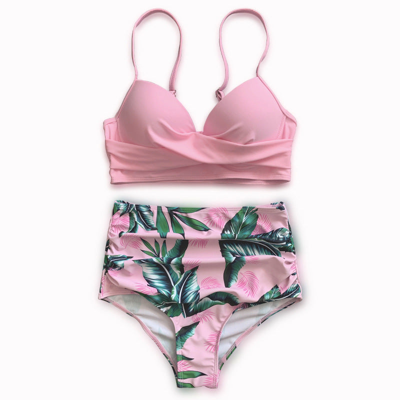 Dame Bikini-sæt med raffineret indpakningsdesign og højskåret trusser Stilla