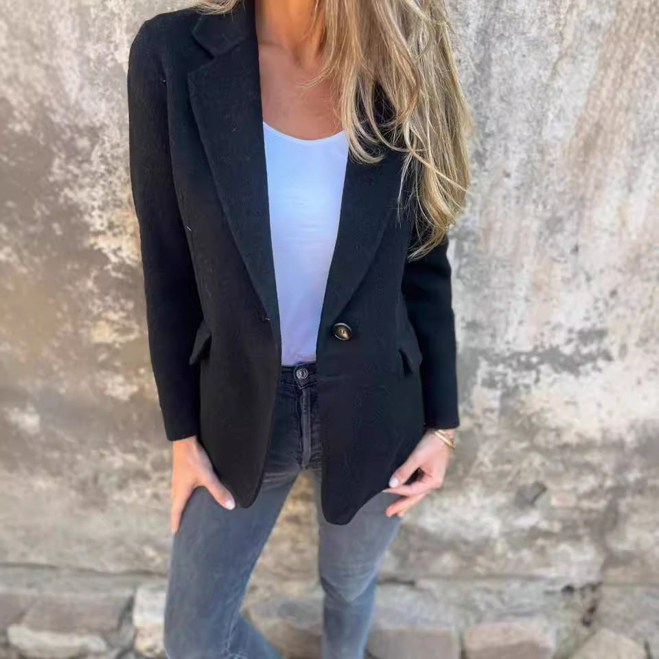 Dame elegant blazer med moderne snit og praktiske lommer Stilla