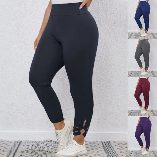 Dame Sporty Leggings med fashionable Cut-Outs Stilla