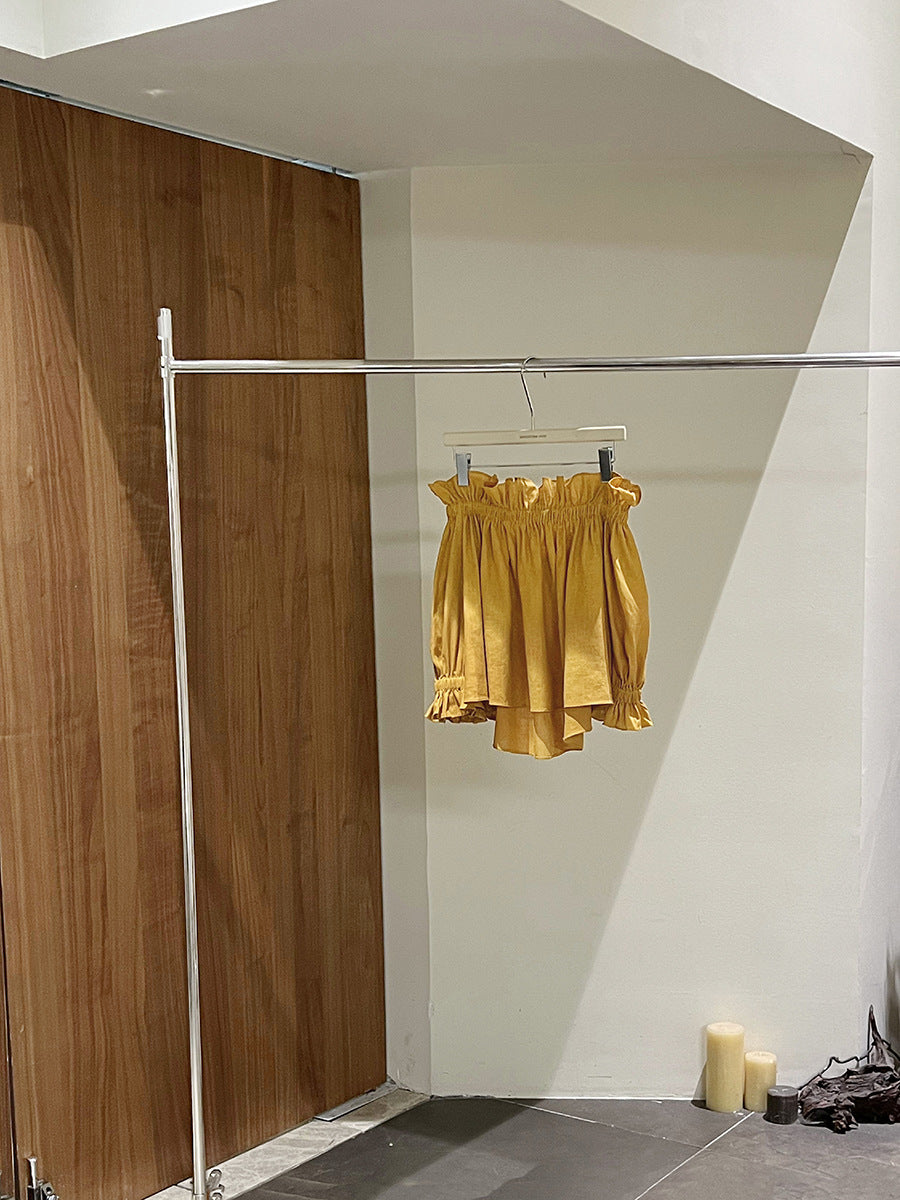 Dame afslappede shorts med elastisk talje og let stof Stilla