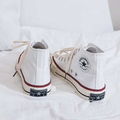 Dame Høje Sneakers i klassisk Canvas-stil med forstærket såleprofil og åndbart indre Stilla