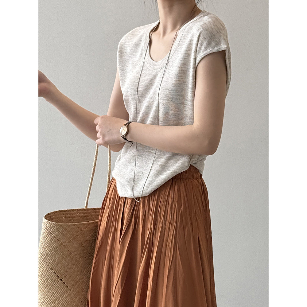 Dame afslappet kortærmet T-shirt lavet af kvalitets økologisk bomuld Stilla