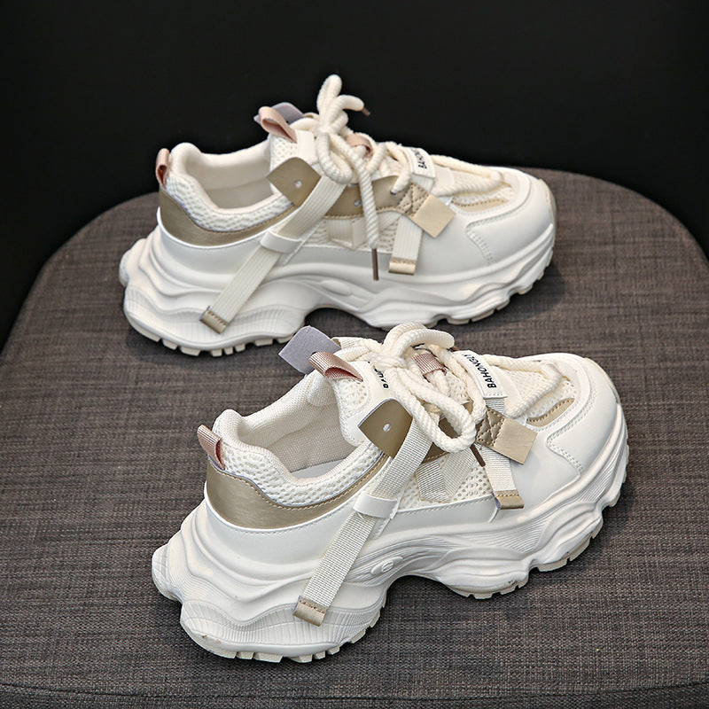 Dame Sporty Chunky Sneakers med åndbar mesh-overflade og ergonomisk dæmpning Stilla