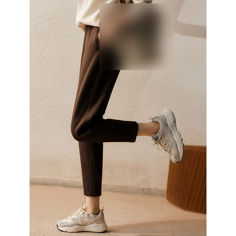 Dame afslappede sweatpants med praktiske håndlommer og elastisk talje Stilla