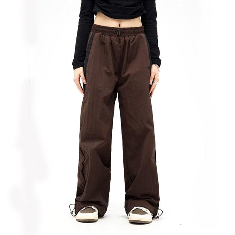 Dame afslappede high-waist cargo trackpants med justerbar talje og praktiske sidelommer Stilla