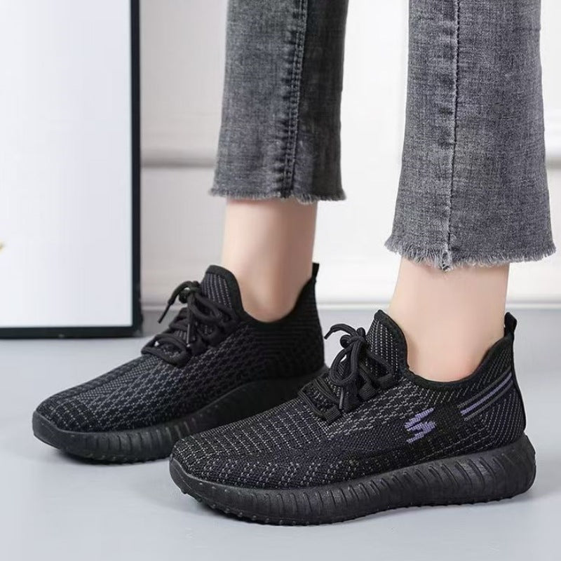 Femme Åndbare Strik Sneakers Stilla