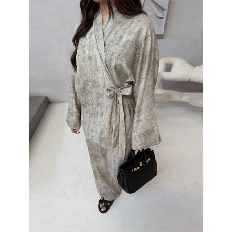 Dame Elegant Jumpsuit med figursyet silhuet og afslappet bælte Stilla