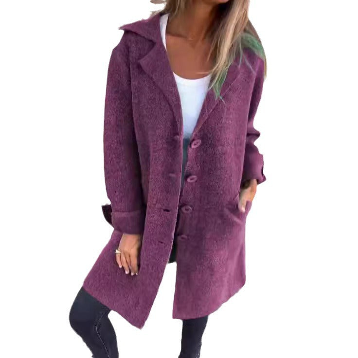 Dame afslappet oversized jakke med struktureret stof Stiila