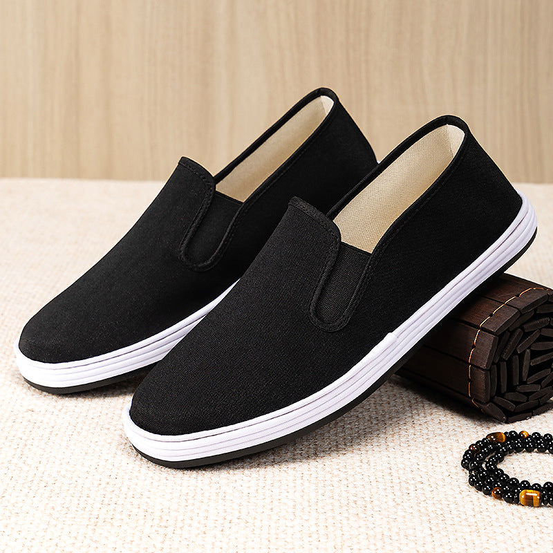 Dames Slip-On Canvas Fritids sko med polstret indersål Stilla