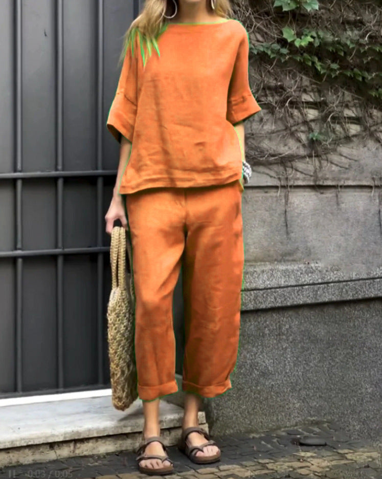 Dame afslappet sommeroutfit Stilla