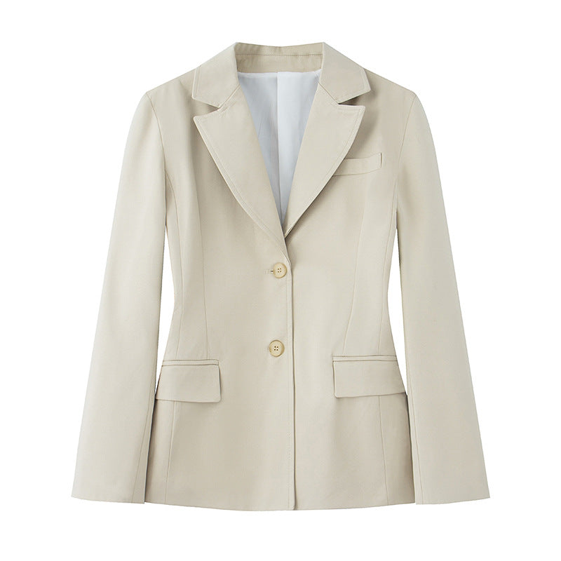 Dame elegant blazerjakke med struktureret design og praktiske lommer Stilla