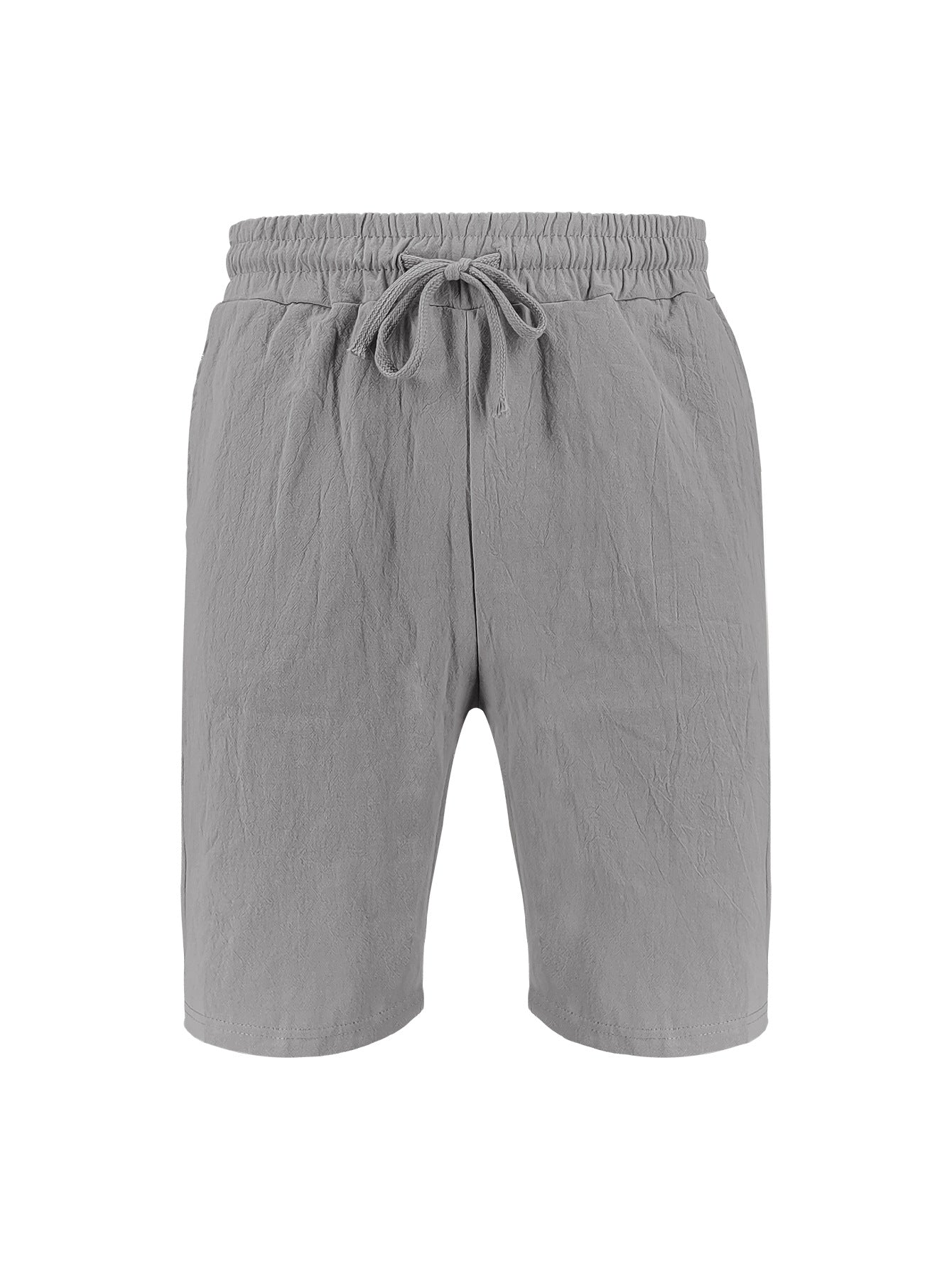 Dame afslappede linned-short med elastisk talje og praktiske lommer Stilla