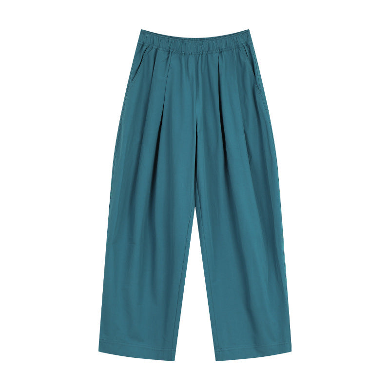 Dame afslappede brede culotte bukser med elastisk talje og praktiske sidelommer Stilla