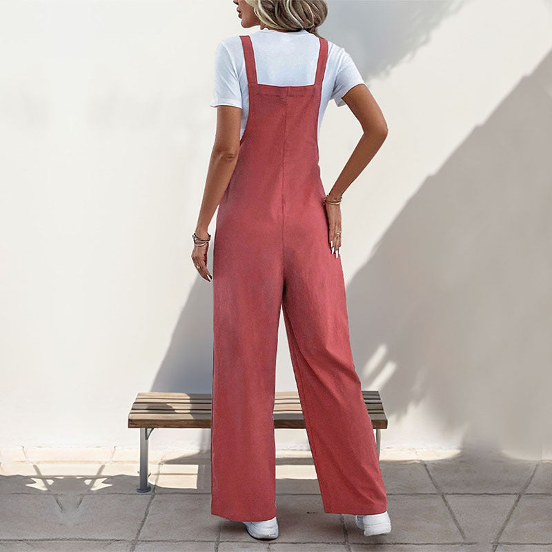 Dame Casual Bred-Ben Overall Jumpsuit Stilla