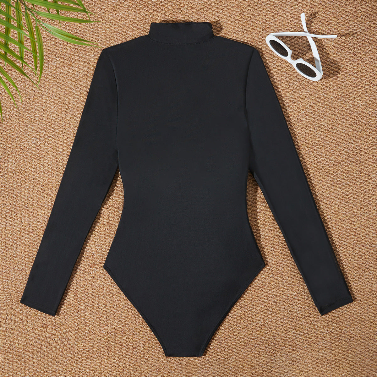 Dame Langærmet Lynlås Svømme-Bodysuit Stilla