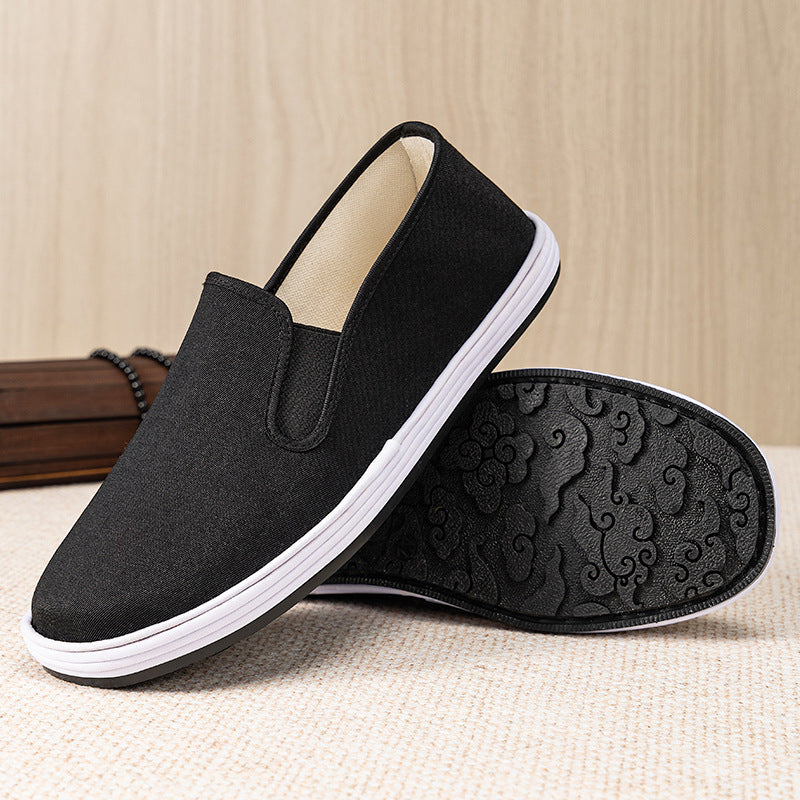 Dames Slip-On Canvas Fritids sko med polstret indersål Stilla