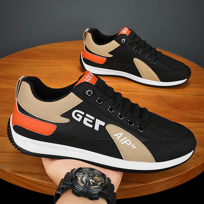 Herrer Mode Lace-Up Sneakers med åndbare indsats Stilla