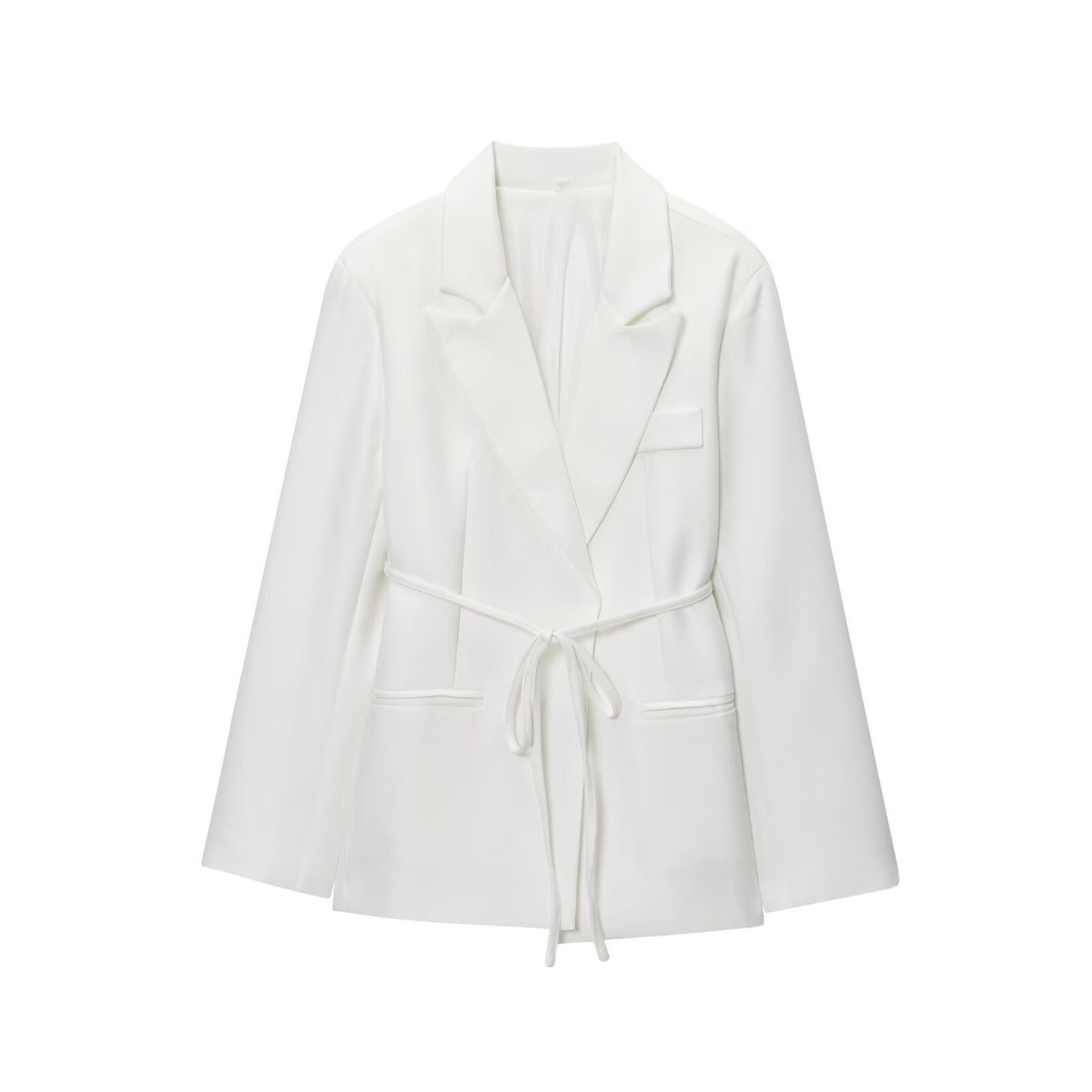 Dame elegant blazerjakke med taljebælte Stilla