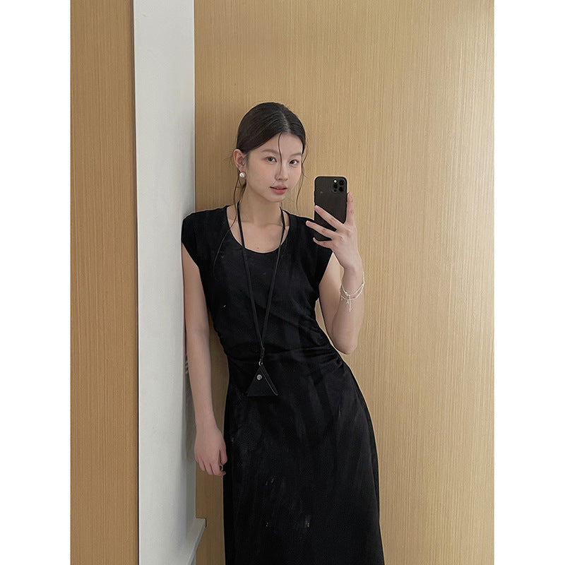 Dame afslappet maxikjole med figursyet snit og behageligt bomuldsstof Stilla