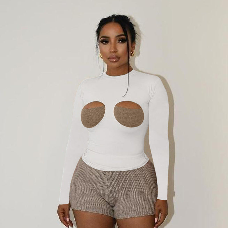 Dame Cut-Out Langærmet Bodysuit Stilla