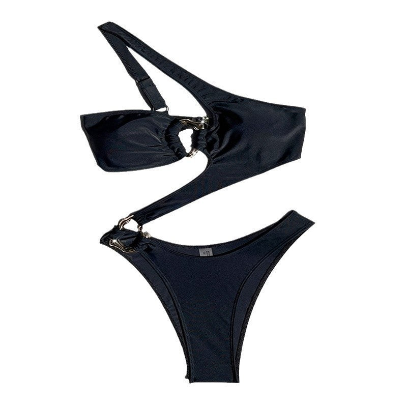 Dame Cut-Out asymmetrisk Bikini-sæt Stilla