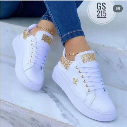 Dame Modische Sneakers med glitrende detaljer og komfortabel sål Stilla