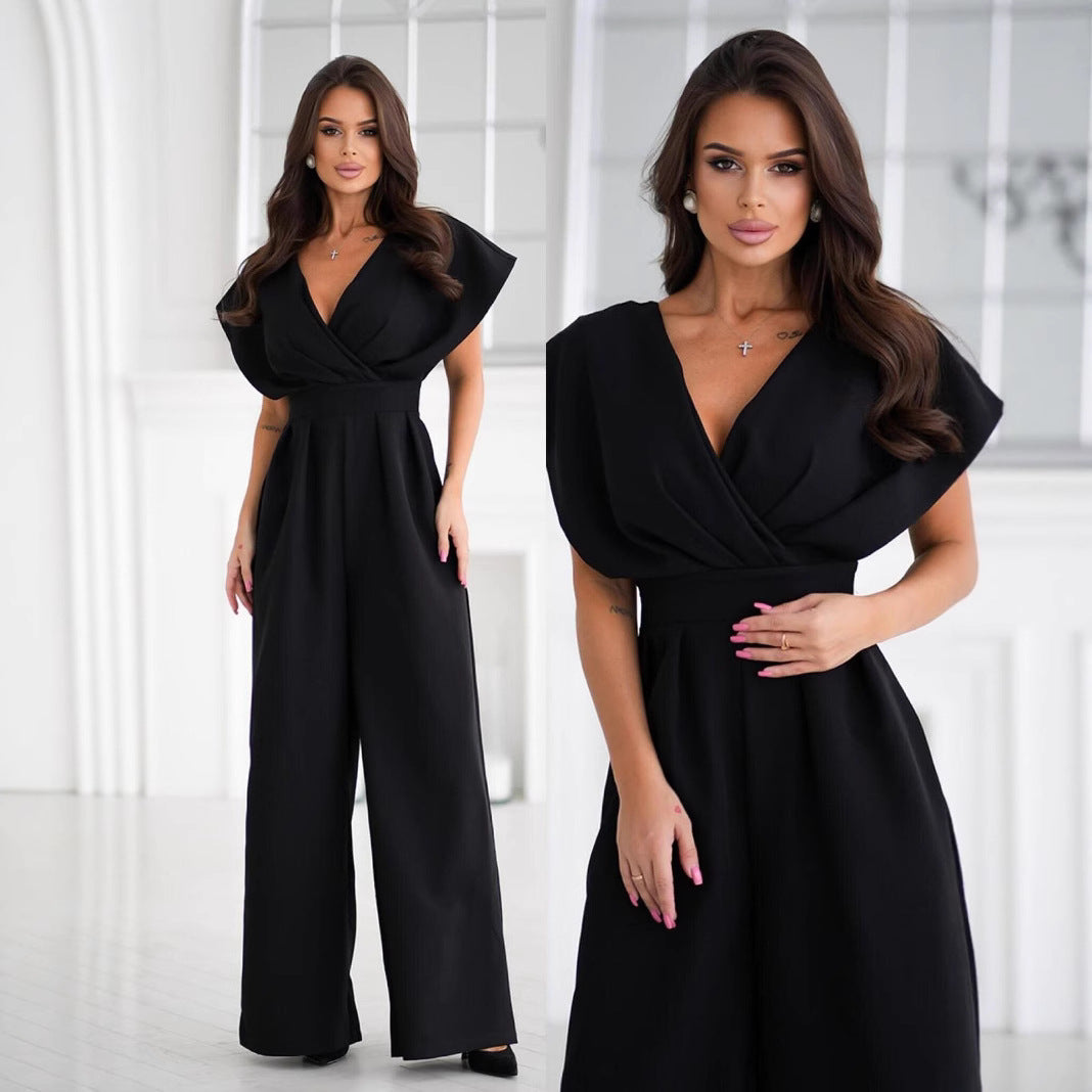 Dame Elegant bred ben bukser jumpsuit Stilla