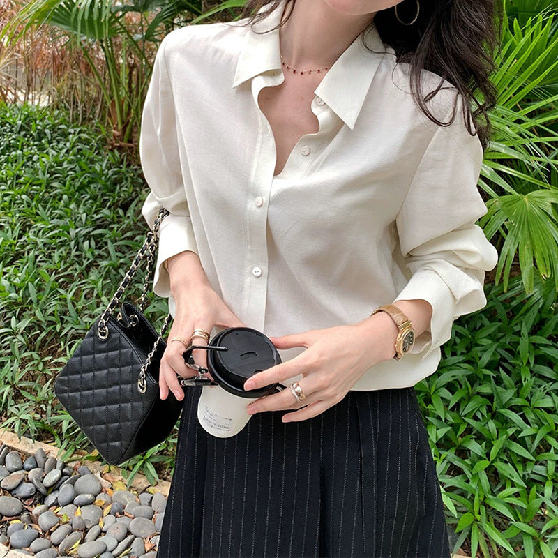 Dame elegant bluse med afslappet snit og fine detaljer Stilla