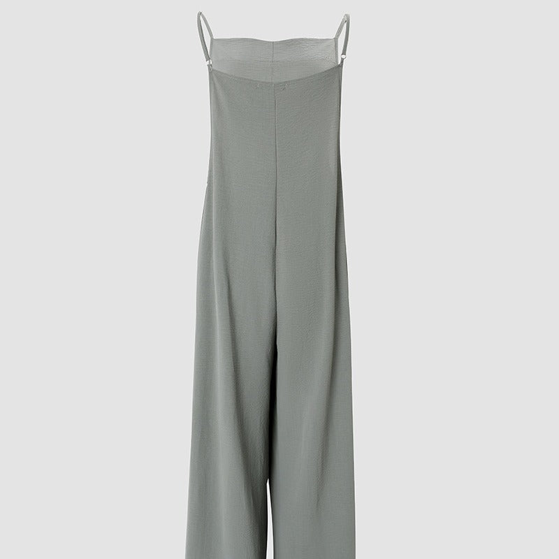 Dame Løs Jumpsuit med vide ben og praktiske lommer Stilla